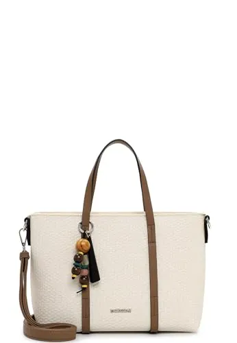 Emily & Noah Shopper E&N Johanna 65493 Damenhandtasche in Ecru - Eleganter Shopper von Emily & Noah aus hochwertiger Feinsynthetik. Vielseitig tragbar als Handtasche oder Umhängetasche. Praktische Innentaschen sorgen für Ordnung und Stil.