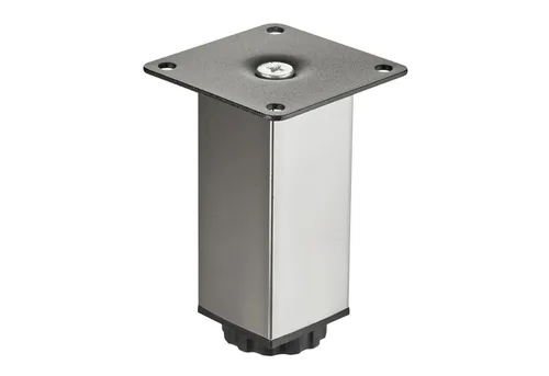 SO-TECH® Möbelfuß ZULU 38 x 38 mm 100 in silber von SO-TECH