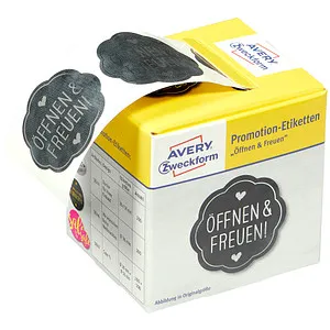 AVERY Zweckform Aufkleber 3845 Öffnen&Freuen, 200 Etiketten von Avery Zweckform