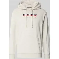Tommy Jeans Herren TJM Reg DNA Hoodie EXT Dm0Dm22113 Pullover-Sweatshirt, Grau - Kapuzenpullover für Herren aus 100% regenerativer Baumwolle, mit hohem Tragekomfort und zeitlosem Design – ideal für Sport und Alltag.