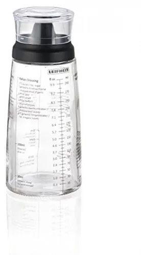 Produktbild Leifheit Dressing Shaker Glasflasche Salat Dressings Vinaigrette Messbecher