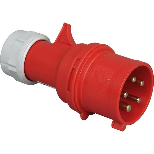 Kopp CEE-Stecker mit kurzer Einführungstülle 5-polig 16A Steckdose Wandstecker