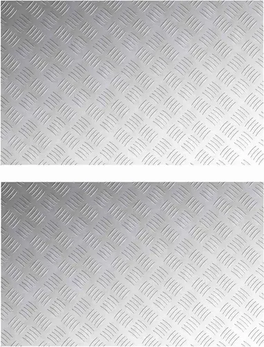 vidaXL Aluminium-Riffelbleche 2 Stk. Rutschfest 80x50 cm