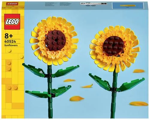 LEGO Sonnenblumen - Kreatives Set mit 2 verstellbaren Blumen, ideal für individuelle Kinderzimmer-Deko und perfektes Geschenk für Jugendliche