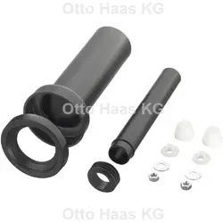 HAAS Wand-WC-Anschlussgarnitur 3603 DN 110, Abdeckkappen weiß, 300mm, Toilette