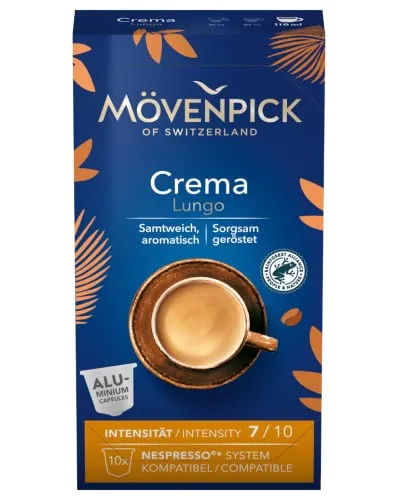 Mövenpick CREMA LUNGO Kaffeekapseln, 8x10 Stück