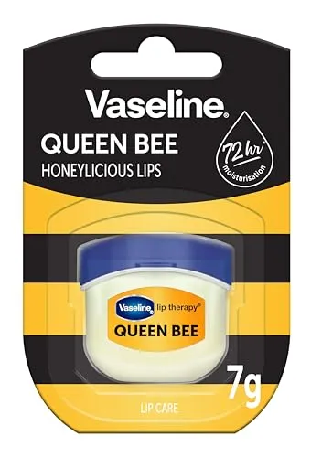 Vaseline Lip Therapy 7G Queen Bee | Pflegender Lippenbalsam für optimale Feuchtigkeit mit Honig | (Queen Bee (3er Pack))