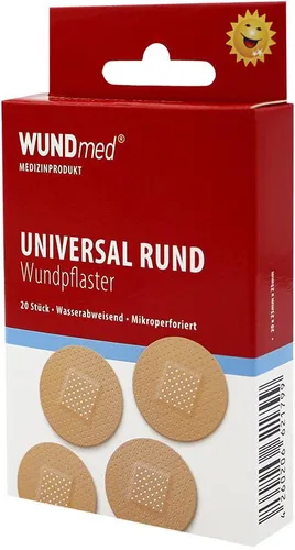 WUNDmed Pflaster Rund 02-051 beige 2,5 x 2,5 cm