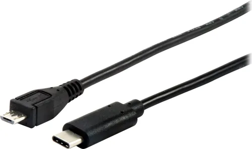 Equip Kabel USB-C2.0->Micro-B           St/St  1.00m schwarz Polybeutel