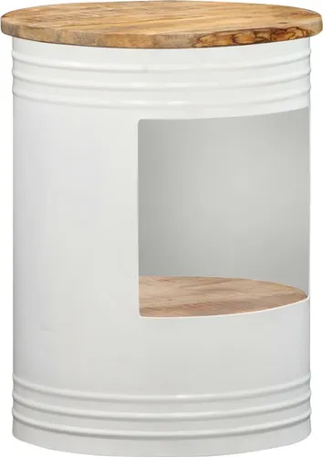 The Living Store Couchtisch 43×55 cm aus Massivholz Mango