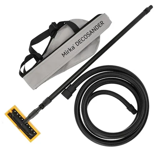 Mirka DecoSander - Staubfreier Stabschleifer für glattes Finish - Schleifmaschine mit integrierter Staubabsaugung für sauberes Arbeiten, ideal für Trockenbau und Detailarbeiten. Leicht und ergonomisch für müheloses Schleifen.