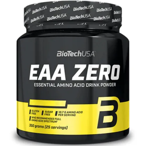 BioTech USA EAA Zero Pfirsich-Eistee, 350 g Dose - Protein Shakes & Muskelaufbau, erfrischendes Aminosäurenpulver ohne Zucker für optimale Regeneration und Muskelaufbau.