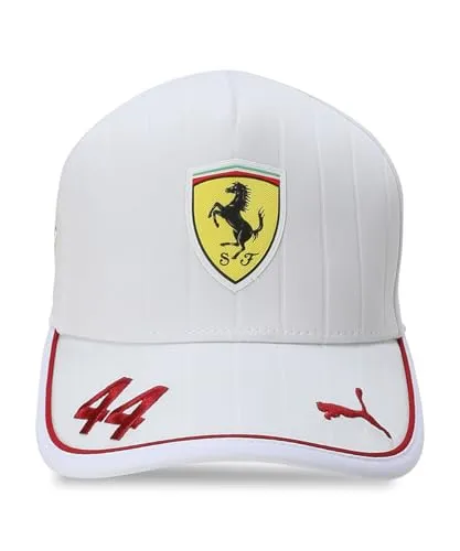 PUMA Scuderia Ferrari F1 2025 Lewis Hamilton Kappe in weiß von PUMA