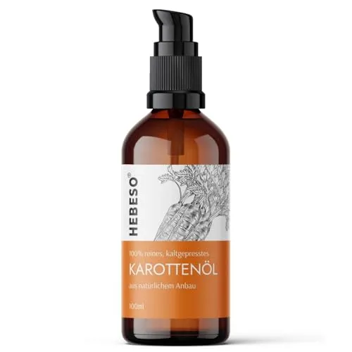 Karottenöl 100% Bio Kaltgepresst 100ml von HEBESO