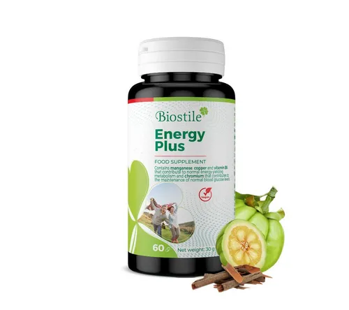 Biostile Energie Plus - Stoffwechselförderung mit Garcinia Cambogia und Vitaminen – unterstützt den Energiestoffwechsel und hilft, ein gesundes Körpergewicht zu halten.