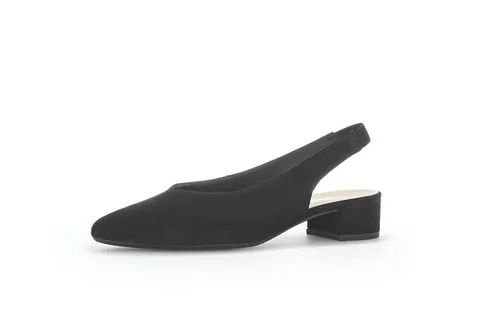 Gabor Damen Slingpumps - Elegante Absatzschuhe in Schwarz, Größe 40.5 EU - Elegante Slingpumps für Damen, ideal für besondere Anlässe. Mit komfortablem Blockabsatz von 3 cm und hochwertigem Lederinnenmaterial für besten Tragekomfort.