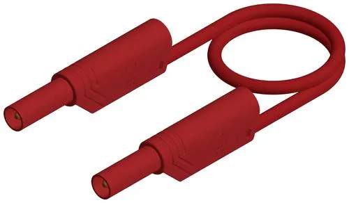 SKS Hirschmann MLS SIL WS 200/1 Sicherheits-Messleitung Lamellenstecker 4mm Lamellenstecker 4mm 2.00m Rot 1St.