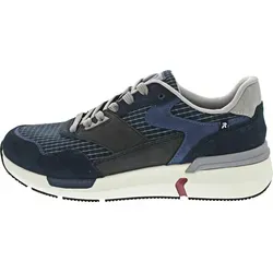 RIEKER SPORT Sneaker für Herren, Größe 47, blau-grau - Sportliche RIEKER Sneaker aus Velours- und Nubukleder mit Soft-Einlage für optimalen Komfort. Ideal für Freizeitaktivitäten und ausgestattet mit rutschhemmender Gummisohle.