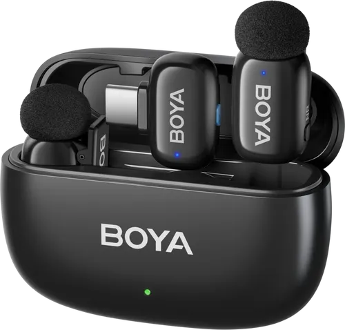 BOYA Mini 14 Mikrofon - Drahtloses, kompaktes Mikrofon für hochwertige Audioaufnahmen unterwegs. Ideal für Vlogger und Podcaster.