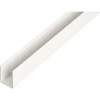U-Profil Kunststoff 10 mm x 21 mm x 1.000 mm Weiß