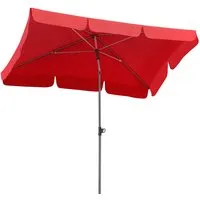 Schneider Mittelmastschirm Locarno Rot – 180x120 cm in rot von Schneider