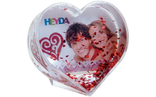 HEYDA Schneekugel 'Flitterherz'
