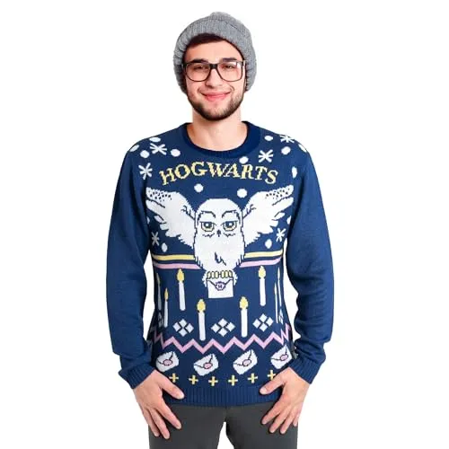 United Labels Harry Potter Hedwig Weihnachtspullover XL von United Labels