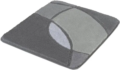 Kleine Wolke Badematte Kent, Höhe 20 mm, rutschhemmend beschichtet, fußbodenheizungsgeeignet, Polyacryl, rechteckig, Badteppich, modernes Design, Hoch-Tief Effekt, waschbar