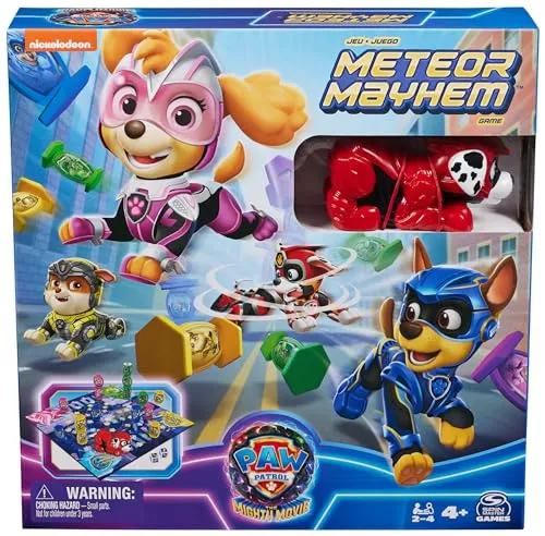 Paw Patrol: Der Mighty Kinofilm Meteor Mayhem-Spiel | Paw Patrol-Spielzeug | Kinderspielzeug | Geschenke für Kinder | Paw Patrol Kinofilm 2 | Kinderspiele