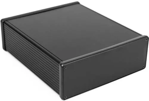 Hammond Electronics 1455U2201BK Universal-Gehäuse - Gehäuse aus hochwertigem eloxiertem Aluminium, ideal für individuelle Elektronikprojekte mit robustem Design und optimaler Wärmeableitung.