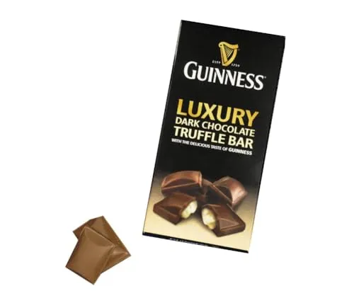 Guinness Luxury Dark Schokolade Trüffel Bar (90g) in schwarz von Guinness