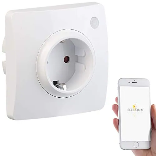 Luminea Home Control Unterputzsteckdose: WLAN-Unterputz-Steckdose mit App, für Siri, Alexa & Google Assistant (Schaltbare Steckdose Unterputz, Smart Home Steckdose Unterputz, Fernbedienungen)