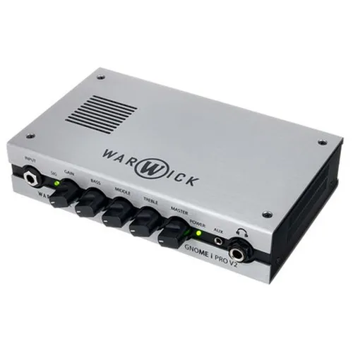 Warwick Gnome i Pro V2 Bass Topteil mit USB-Interface - Kompakter Bassverstärker mit 300 W Leistung, USB-Interface und vielseitigem 3-Band EQ – ideal für Musiker, die hohe Flexibilität und Klangqualität schätzen.