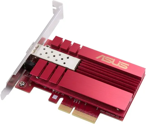 ASUS XG-C100F 10G Netzwerkkarte - Ultra-schnelle 10Gbit/s Performance für flüssiges 4K-Streaming und Gaming mit integrierter Kühlung und QoS-Technologie