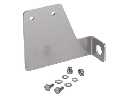 Kennzeichenhalter seitlich, aus Edelstahl, mit Befestigungsmaterial - für Simson