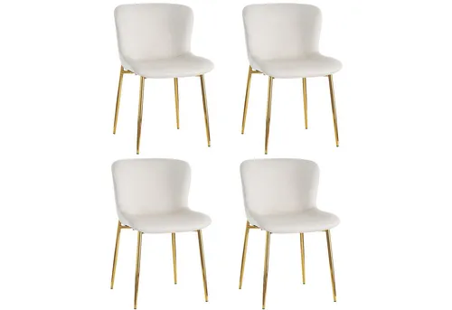 OKWISH Esszimmerstuhl Einzelner Deluxe Wohn- und Schlafzimmersessel (4 St)