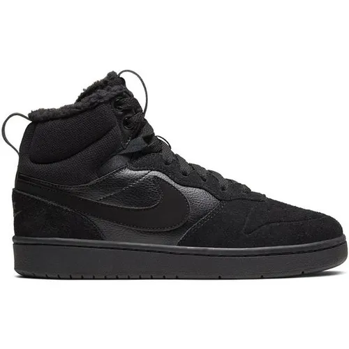 NIKE Kinder Freizeitschuhe COURT BOROUGH MID 2 BOOT BG - Sneaker mit stützender Passform und Retro-Basketballdesign, ideal für kalte Tage dank flauschiger Isolierung für warme Füße.