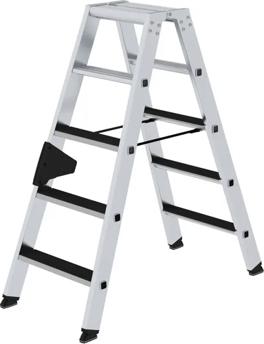 Stufen-Stehleiter beidseitig begehbar mit clip-step 2x5 Stufen