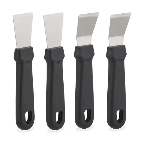 Reinigungsschaber Grillschaber Küche 4er Set Ofenschaber Edelstahl Herdkratzer