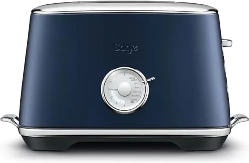 Sage Toast Select Luxe 2-Scheiben-Toaster - Toaster mit 6 Bräunungseinstellungen und LED-Countdown-Anzeige, ideal für präzises Toasten von verschiedenen Brotsorten. Einfache Reinigung durch herausnehmbares Krümelfach.