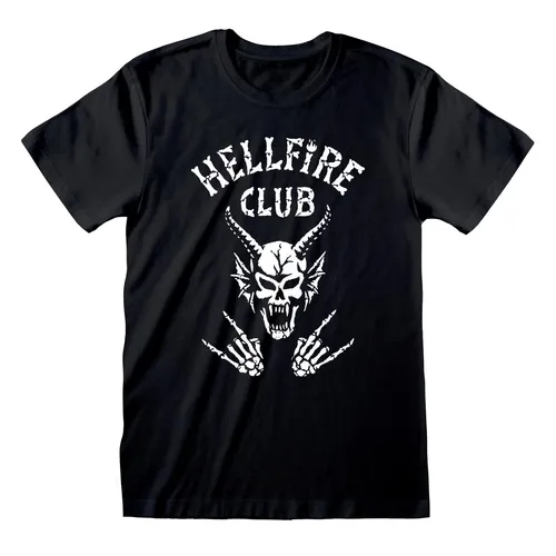 T-Shirt Stranger Things - HFC Skull (Unisex Blac NEU