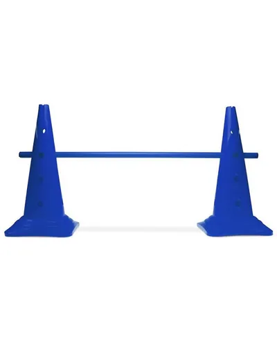 SPORTIKEL24 Hürde Kegelhürde 50 mit Stange 100 cm Farbe Blau