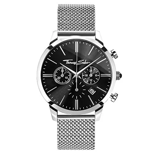 Thomas Sabo Herren Armbanduhr Rebel Spirit Chrono - Elegante Armbanduhr für Herren aus Edelstahl mit Quarzwerk, wasserdicht und stylischem Armband – das perfekte Geschenk für jeden Anlass.