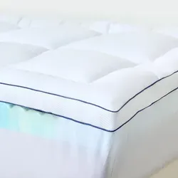 NicePlus Topper mit Daunendecke, 5-Zonen Gel-Schaum – Optimaler Schlafkomfort 90x200x7cm