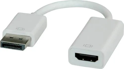 ROLINE DisplayPort-HDMI Adapter - DP Stecker zu HDMI Buchse, UHD 4K Unterstützung und gestochen scharfe Bildübertragung bis 4096 x 2160 Pixel