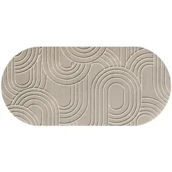 wash+dry Fußmatte Sand Twist 70x150cm - Hochwertige Fußmatte für innen und überdachten Außenbereich, waschbar bis 60°C, rutschfest und trittschalldämmend – ideal für Allergiker und Tierbesitzer