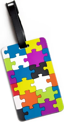 HAUPTSTADTKOFFER – Kofferanhänger inklusive Adressfeld, Kofferschild aus Kunststoff, Gepäckschild für Koffer Tasche Rucksack, 10,2 cm x 6,2 x 0,4 cm