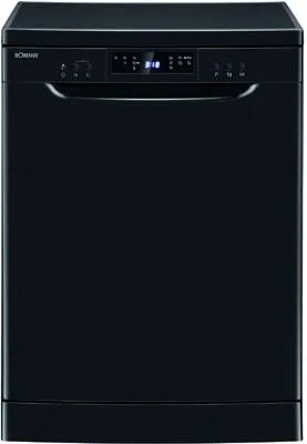Bomann GSP 7419 Geschirrspüler 60 cm schwarz - Effizienter Geschirrspüler mit 60 cm Breite, ideal für Familienhaushalte und sorgt für strahlend sauberes Geschirr.