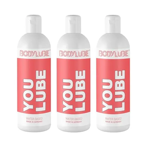 Megasol BODYLUBE® YOU LUBE - Wasserbasiertes Gleitgel 3 x 1000 ml - Hochwertiges Gleitgel auf Wasserbasis für angenehme Erlebnisse. Ideal für die Körperpflege und sorgt für ein sanftes Gefühl.