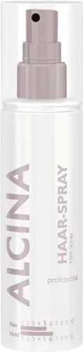 Alcina Finish Haar Spray 125 ml - Aerosolfreies Pump-Spray für zuverlässigen Halt. Trocknet schnell, lässt sich leicht ausbürsten und sorgt für definierte Frisuren. Ideal für den täglichen Einsatz in der Haarpflege.